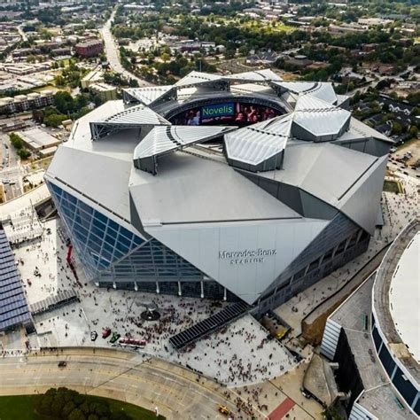 The Mercedes Benz Stadium Credit to @ecotechstuff The Mercedes Benz stadium is the first profe ...