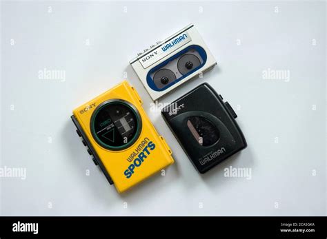 Different models of the iconic Sony Walkman portable cassette player ...