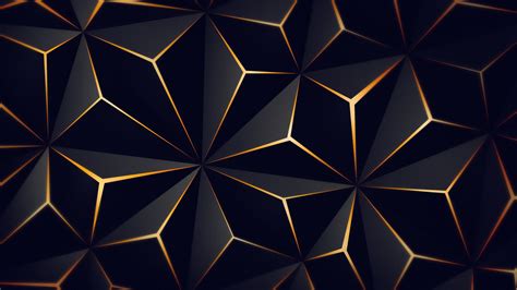 2560x1440 Triangle Solid Black Gold 4k 1440P Resolution ,HD 4k ...