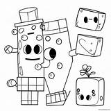 Numberblocks 1000 Coloring Page 66644 52726 sketch template