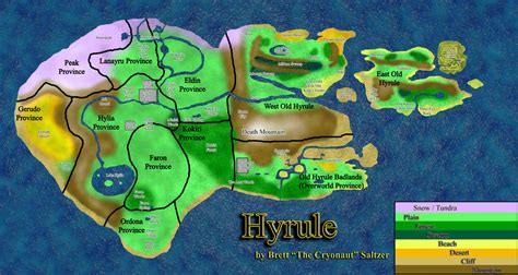 High Resolution Map Of Hyrule