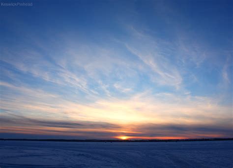 Twilight Sky on a Frozen Lake by KeswickPinhead on DeviantArt