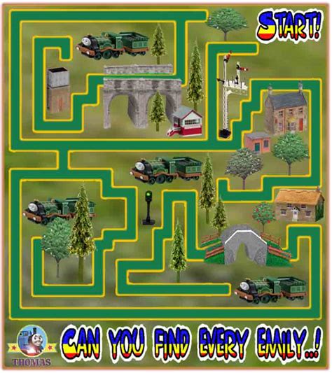 Thomas and friends easy maze game puzzle for kids to print out | Train ...