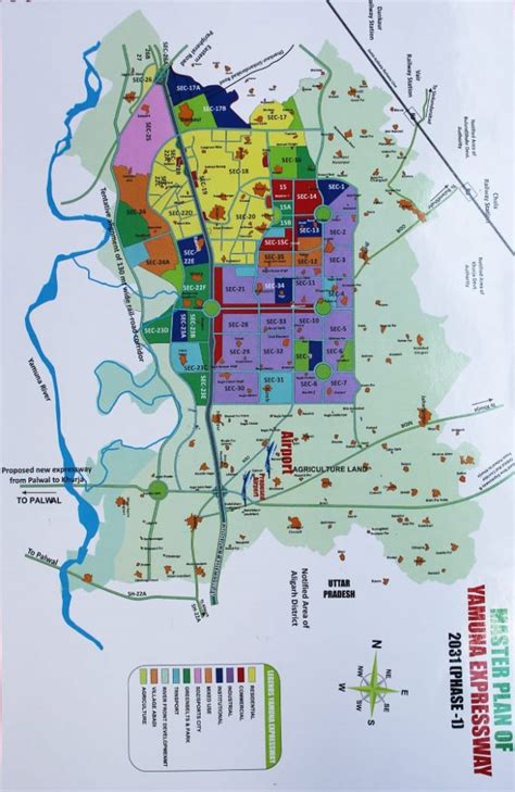 map of sector-18 & 20 of yamuna expressway authority - Yamuna Expressway