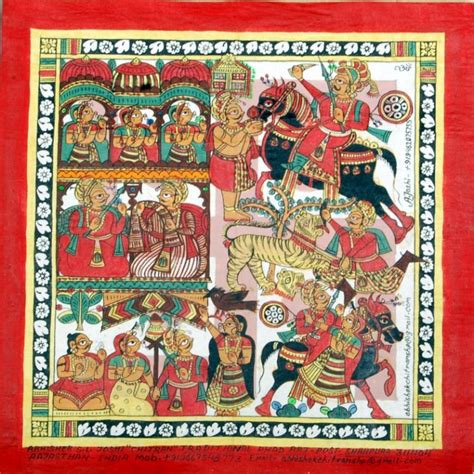 Traditional Phad Painting made by Abhishek Joshi - Limca book Record ...