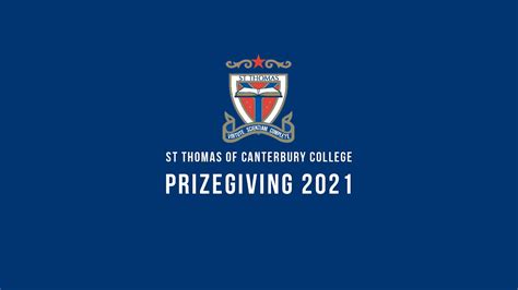 St Thomas of Canterbury College Prizegiving 2021 - YouTube