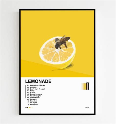 Beyonce Lemonade Album Tracklist Poster | Etsy