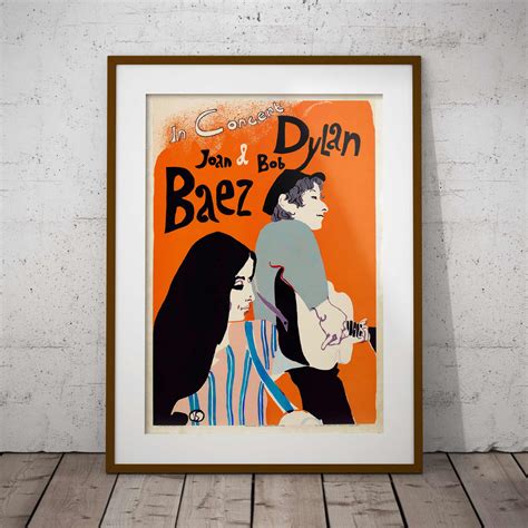 Bob Dylan & Joan Baez Print - If You Like Art