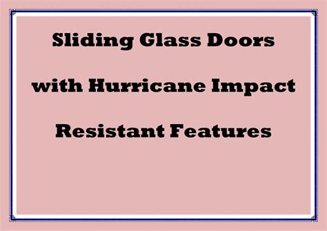 Calaméo - The Features Of Sliding Glass Doors