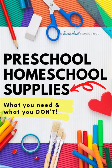 Preschool Homeschool Supplies: What You Need and What You Don't