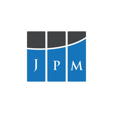 JPM letter logo design on WHITE background. JPM creative initials letter logo concept. JPM ...