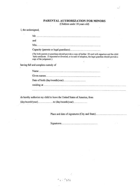 Oci Parental Authorization Form Sample - Fill Online, Printable, Fillable, Blank | pdfFiller