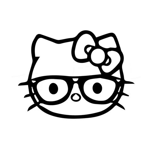 Hello Kitty Nerd Glasses Wallpaper