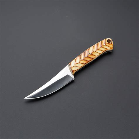 Stainless Steel Grooved Bone Skinning Knife - Black Smith Knives ...