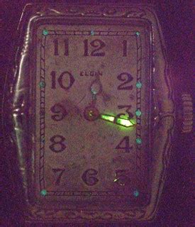 Elgin Mermaid 202 Touchdown wristwatch watch face radium p… | Flickr