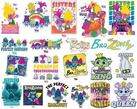 Trolls Band Together Movie 2023 Png, Quenn Poppy Png, Trolls Band ...