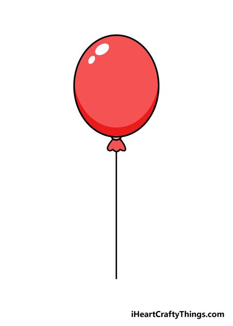 Balloon Drawing - How To Draw A Balloon Step By Step