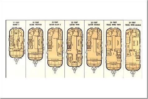 Airstream Trailer Floorplans | Land Yacht Floorplan