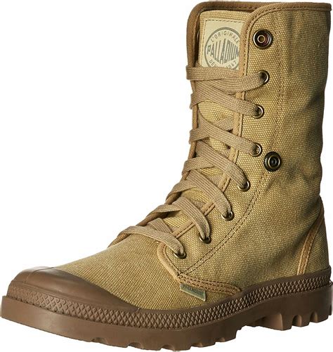 Palladium Boots Mens Baggy Canvas Boots , Stonewash Dark Kaki ...