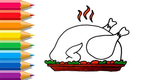 Turkey Dinner Drawing | Free download on ClipArtMag