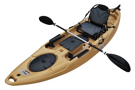 BKC RA220 11.6' Single Fishing Kayak W/ Upright Back Support Aluminum ...