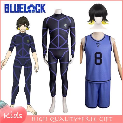 Bachira Meguru Cosplay Traje Anime BLUE LOCK Fato Esportivo De Futebol Com Peruca Festa De ...