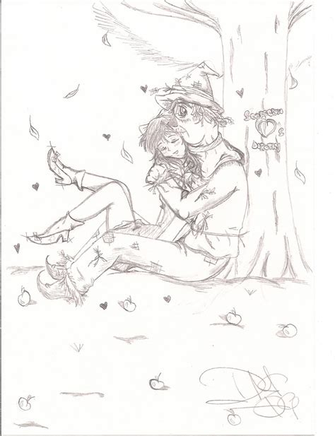 The Scarecrow loves Dorothy by blondekitsunehanyou on DeviantArt