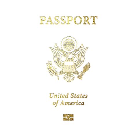 American Passport Cover Sticker by Serge Averbukh - Pixels