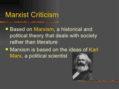 Marxist Criticism