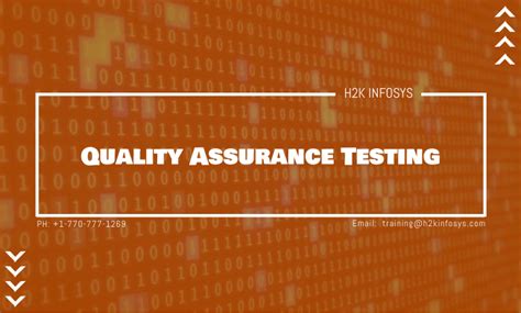 Quality Assurance Testing | H2K Infosys Blog