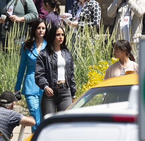 Courteney Cox, Melissa Barrera and Jenna Ortega - "Scream 6" Set in Montreal 07/12/2022 • CelebMafia