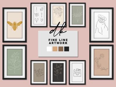 Fine Line Artwork at DK SIMS » Sims 4 Updates