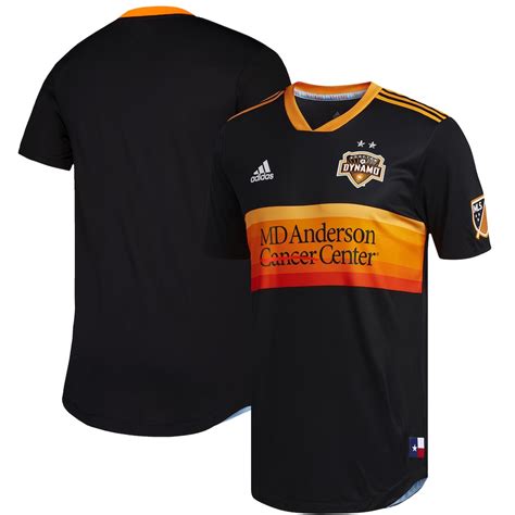 adidas Houston Dynamo Black 2019 Secondary Authentic Jersey