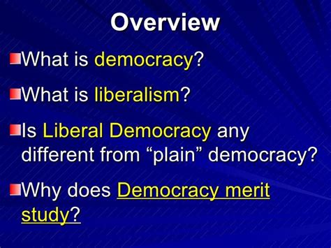 Liberal Democracy