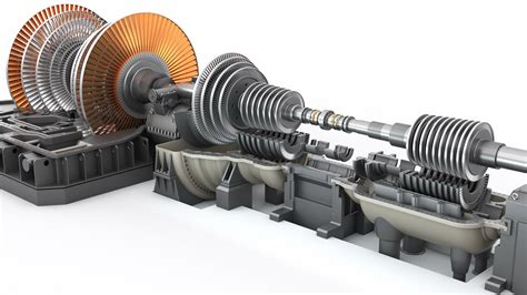 Steam Turbine Generator 3D Model - TurboSquid 1818753