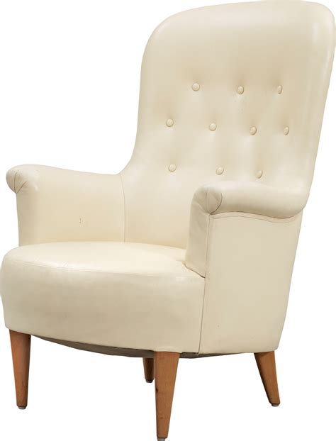 White armchair PNG image