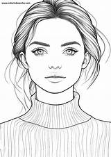 Woman Coloring Pages  215 Free PDF Printables sketch template