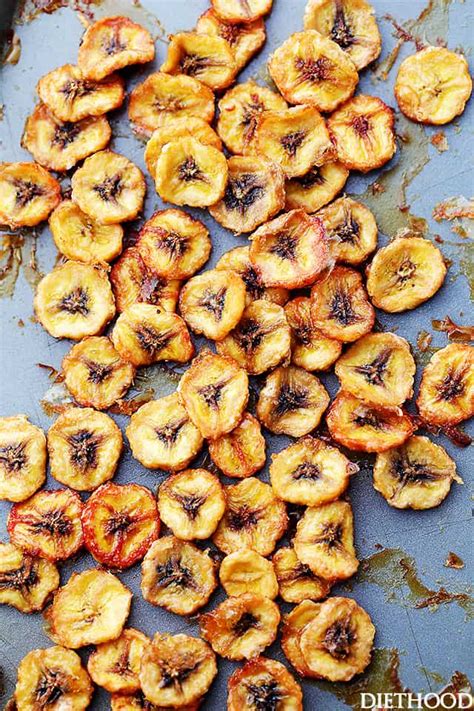 Homemade Baked Banana Chips Recipe | Diethood