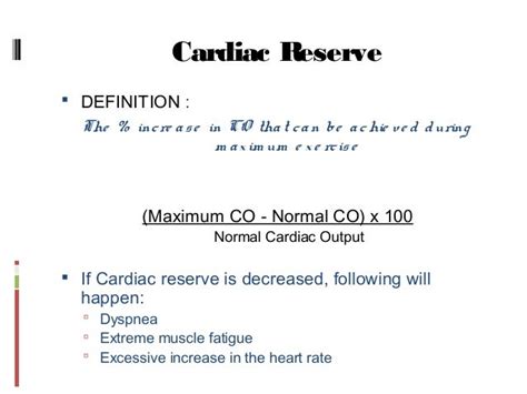 IHD , CARDIAC FAILURE & CARDIAC RESERVE