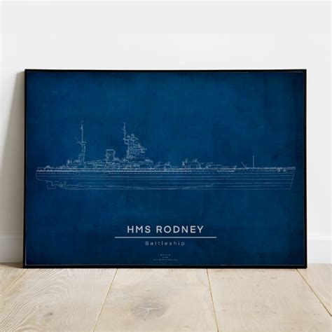 Hms rodney - Blue Print - 800 Tonnes