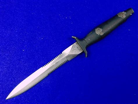 RARE US 1977 GERBER MK2 Commando Fighting Knife BLACK HANDLE w/ Sheath – ANTIQUE & MILITARY FROM ...