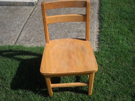 Vintage Children's School Chairs Wooden Child Chairs