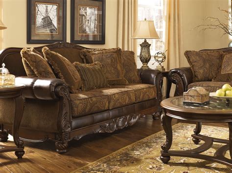 Fresco DuraBlend Antique Living Room Set from Ashley (63100) | Coleman Furniture