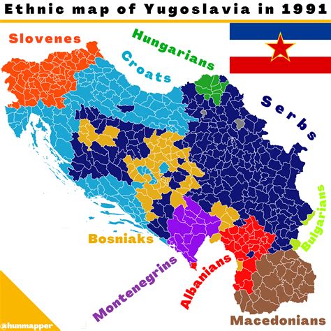 Yugoslavia Ethnic Map