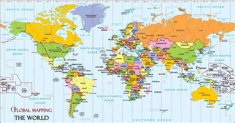 All the World Capitals | World map with countries, World map, World map ...
