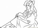 Anastasia Sitting Coloring Page For Kids  Free Printable sketch template