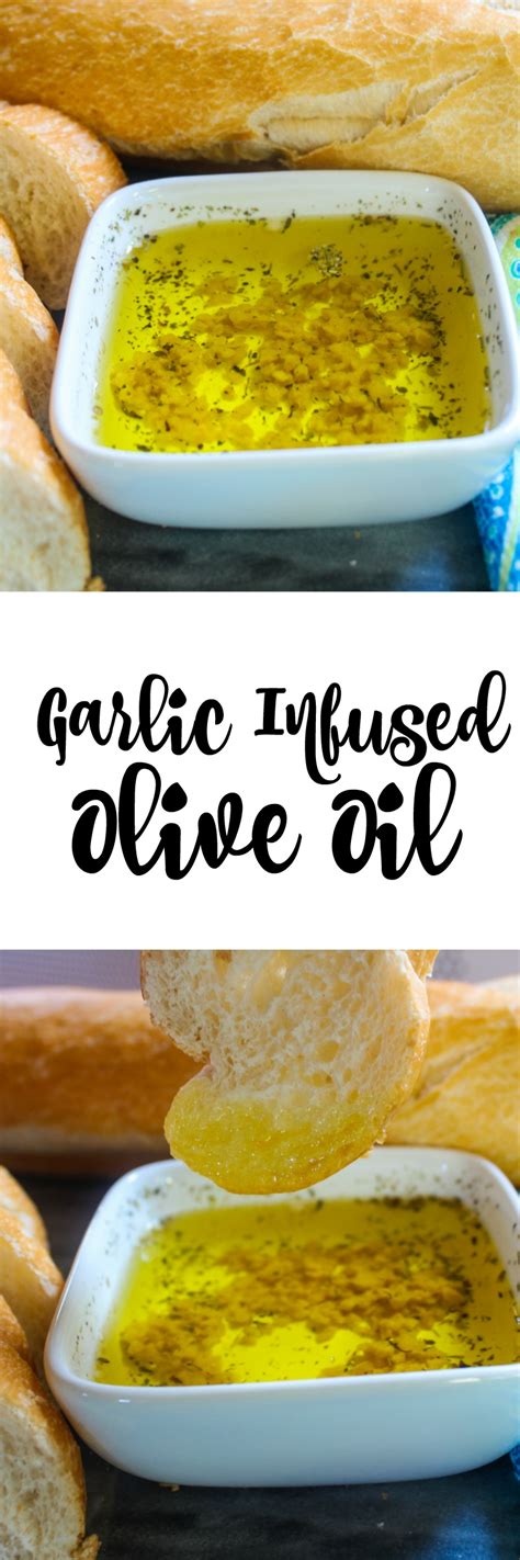 Easy Recipe for Garlic Infused Olive Oil--so simple and yummy to make!