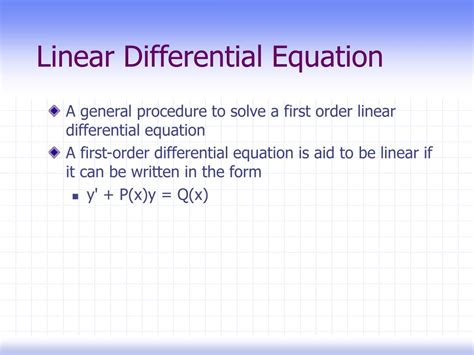 PPT - Differential Equations PowerPoint Presentation, free download - ID:3965971