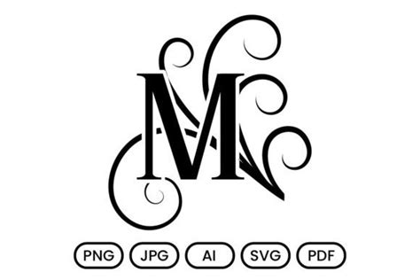 Decorative Monogram Font M Letter Graphic by DesignScotch · Creative ...