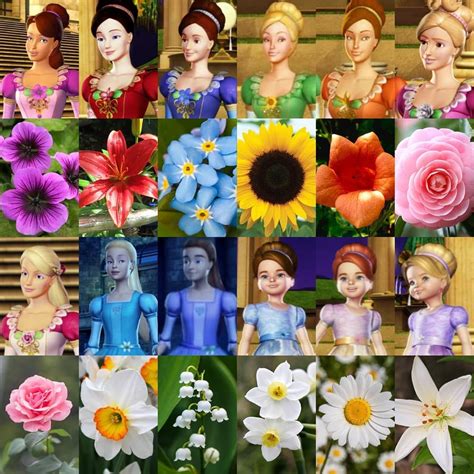 Princesses with their flowers - Barbie in the 12 Dancing Princesses Photo (44348425) - Fanpop ...